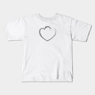 Mutant Heart Grey Kids T-Shirt